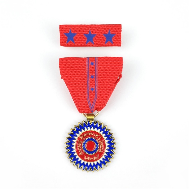 Rouba kvalitní přizpůsobená kovová prázdná univerzální medaile třídy čestné medaile